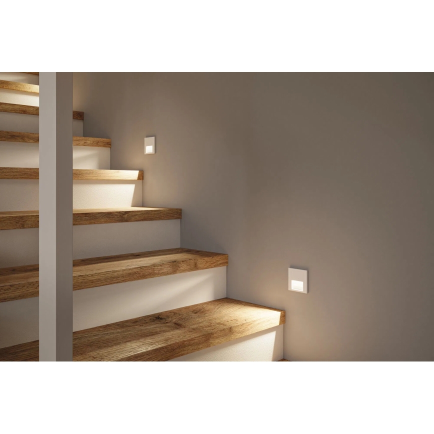 Paulmann 79999 - LED/1W Φωτιστικό σκάλας TSARO 230V Follow/λευκό