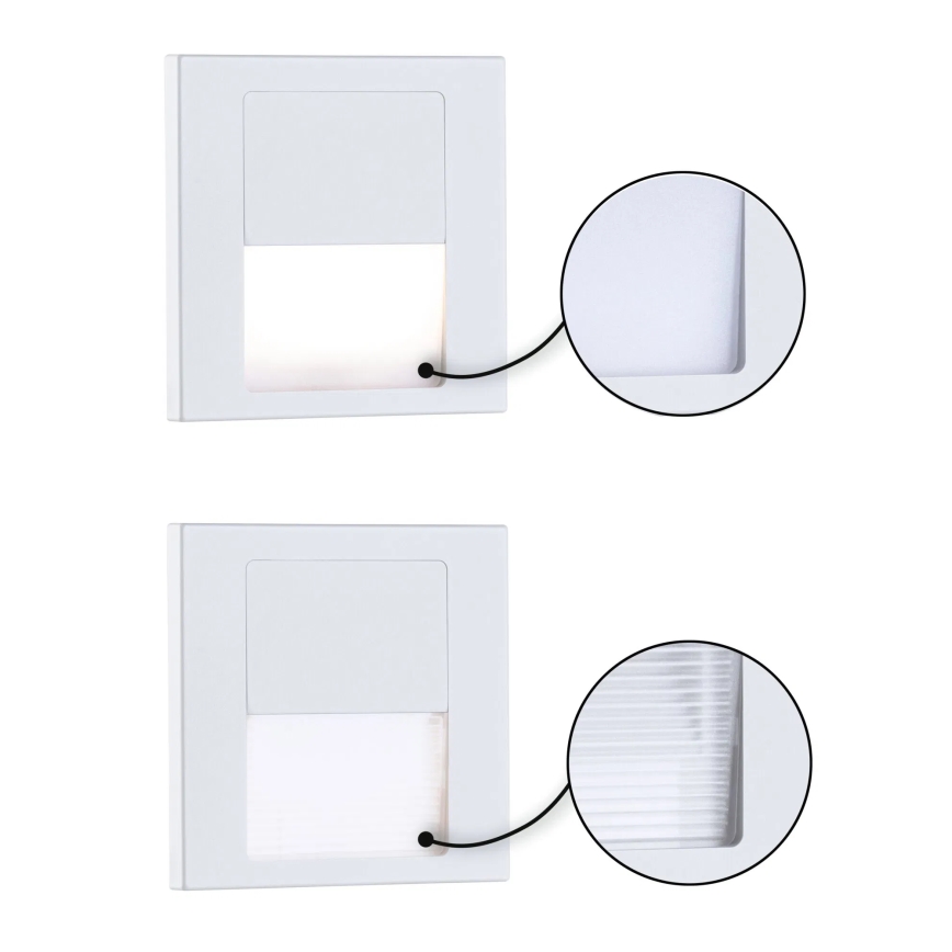 Paulmann 79999 - LED/1W Φωτιστικό σκάλας TSARO 230V Follow/λευκό