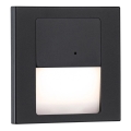 Paulmann 80004 - LED/1W Φωτιστικό σκάλας με αισθητήρα TSARO 230V Lead/μαύρο
