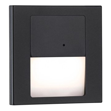 Paulmann 80004 - LED/1W Φωτιστικό σκάλας με αισθητήρα TSARO 230V Lead/μαύρο