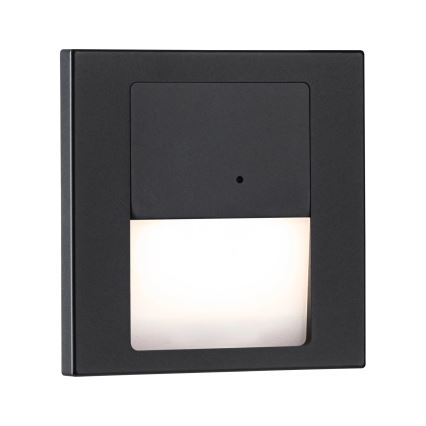 Paulmann 80004 - LED/1W Φωτιστικό σκάλας με αισθητήρα TSARO 230V Lead/μαύρο