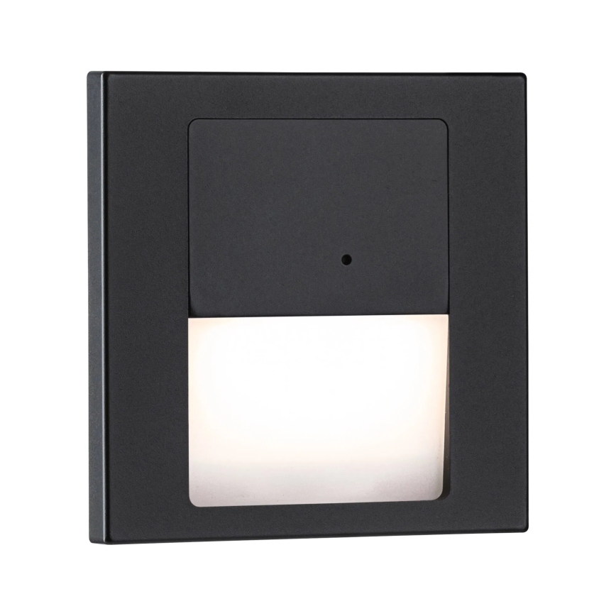 Paulmann 80004 - LED/1W Φωτιστικό σκάλας με αισθητήρα TSARO 230V Lead/μαύρο