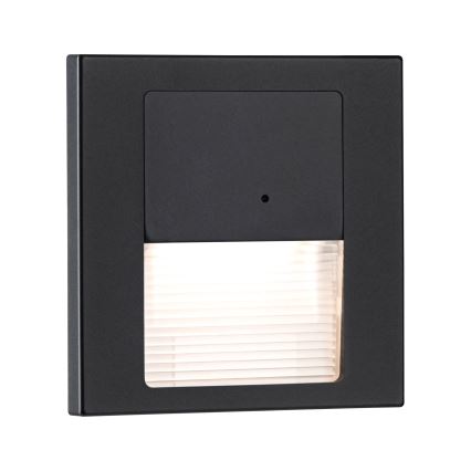 Paulmann 80004 - LED/1W Φωτιστικό σκάλας με αισθητήρα TSARO 230V Lead/μαύρο