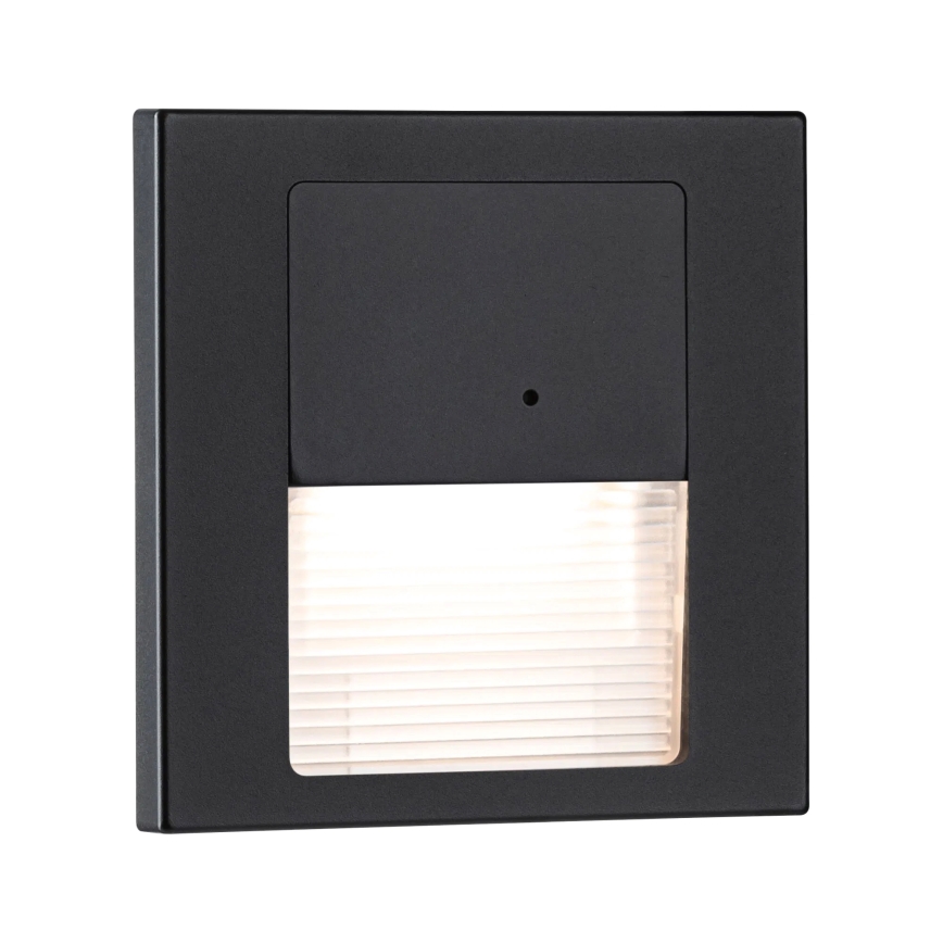 Paulmann 80004 - LED/1W Φωτιστικό σκάλας με αισθητήρα TSARO 230V Lead/μαύρο