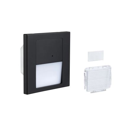 Paulmann 80004 - LED/1W Φωτιστικό σκάλας με αισθητήρα TSARO 230V Lead/μαύρο
