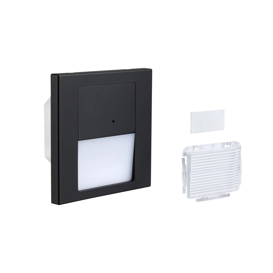 Paulmann 80004 - LED/1W Φωτιστικό σκάλας με αισθητήρα TSARO 230V Lead/μαύρο