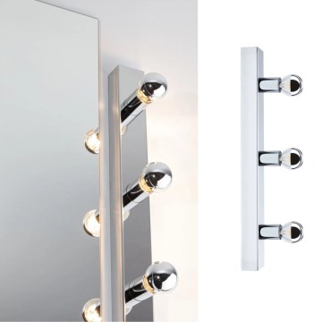Paulmann 80096 - 3xE14/40W IP44 Φωτιστικό καθρέφτη μπάνιου REGULA 230V γυαλιστερό χρώμιο