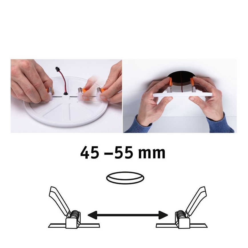 Paulmann 92387 - LED/4,5W IP44 Χωνευτό φως μπάνιου VARIFIT 230V
