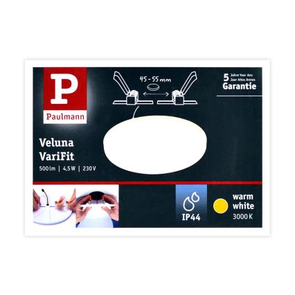 Paulmann 92387 - LED/4,5W IP44 Χωνευτό φως μπάνιου VARIFIT 230V