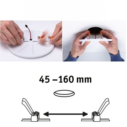 Paulmann 92389 - LED/17W IP44 Χωνευτό φως μπάνιου VARIFIT 230V