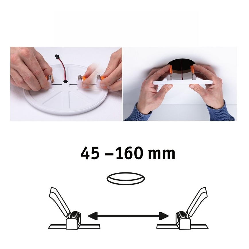 Paulmann 92389 - LED/17W IP44 Χωνευτό φως μπάνιου VARIFIT 230V