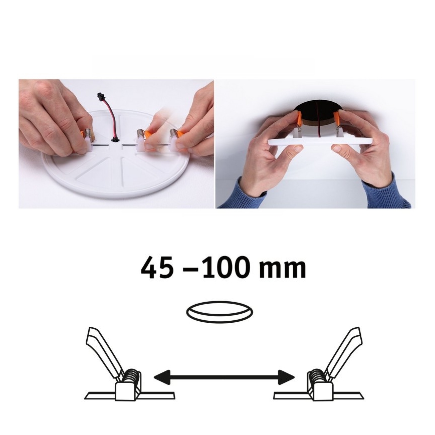Paulmann 92391 - LED/8,5W IP44 Χωνευτό φως μπάνιου VARIFIT 230V
