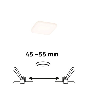 Paulmann 92393 - LED/4,5W IP44 Χωνευτό φως μπάνιου VARIFIT 230V