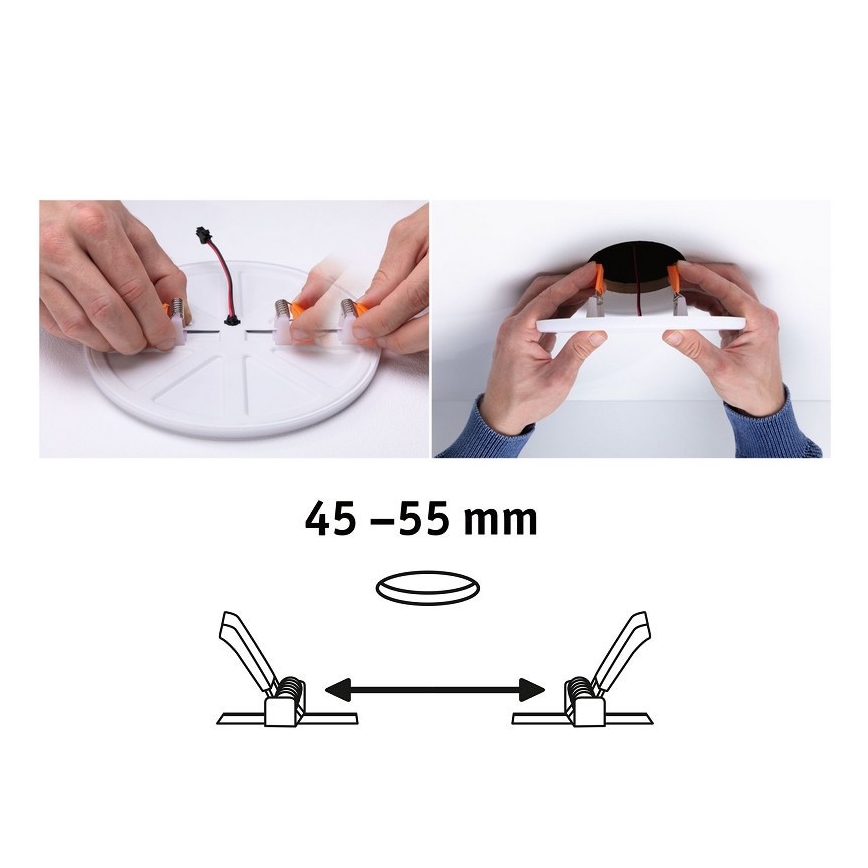Paulmann 92393 - LED/4,5W IP44 Χωνευτό φως μπάνιου VARIFIT 230V