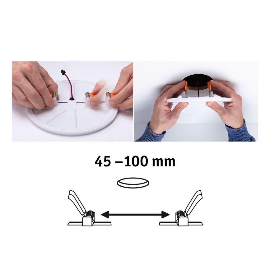 Paulmann 92397 - LED/8,5W IP44 Χωνευτό φως μπάνιου VARIFIT 230V
