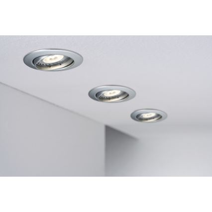Paulmann 92516 - ΣΕΤ 3xLED-GU10/3,5W Φωτιστικό οροφής μπάνιου PREMIUM LINE 230V