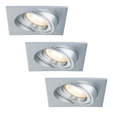 Paulmann 92619 - ΣΕΤ LED-GU10/4W Κρεμαστό φως οροφής μπάνιου dimmer PREMIUM LINE 230V