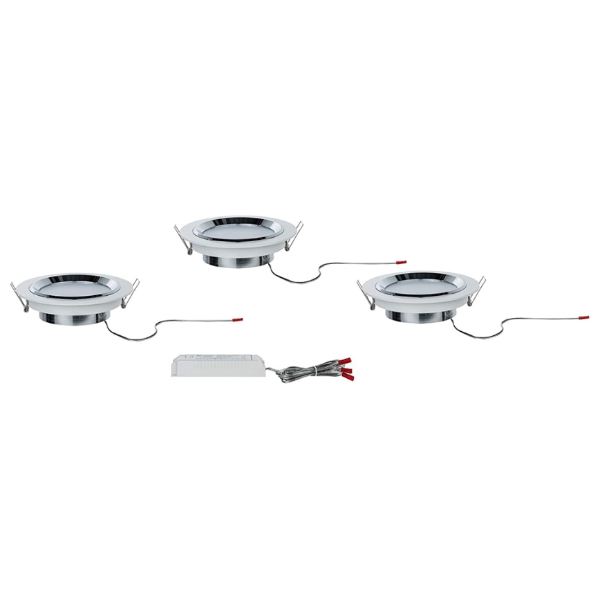 Paulmann 92693 - ΣΕΤ 3xLED/8W Χωνευτό φωτιστικό οροφής dimming PREMIUM LINE 230