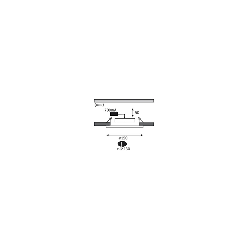 Paulmann 92693 - ΣΕΤ 3xLED/8W Χωνευτό φωτιστικό οροφής dimming PREMIUM LINE 230