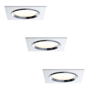 Paulmann 92695 - Σετ 3xLED/8W Ρυθμιζόμενο φωτιστικό οροφής DICE 230V