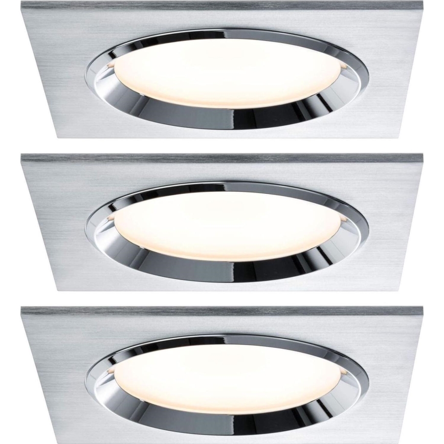 Paulmann 92696 - ΣΕΤ 3xLED/8W Χωνευτό φωτιστικό οροφής dimming DICE 230V