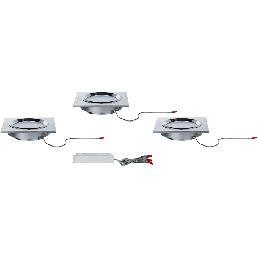 Paulmann 92696 - ΣΕΤ 3xLED/8W Χωνευτό φωτιστικό οροφής dimming DICE 230V