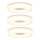 Paulmann 92704 - ΣΕΤ 3xLED/5,5W Χωνευτά φωτιστικά οροφής BAGEL 230V