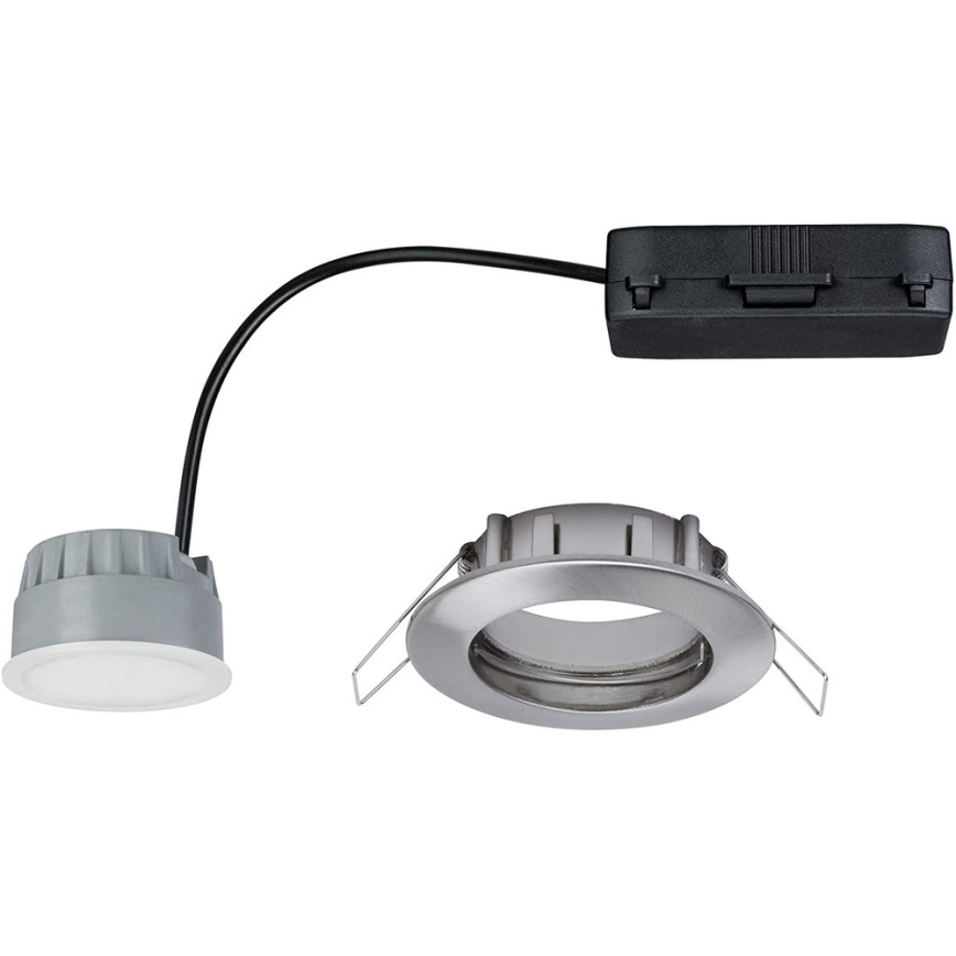 Paulmann 92827 - ΣΕΤ 3xLED/7W IP44 Χωνευτό φωτιστικό οροφής μπάνιου dimmimg COIN 230V