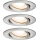 Paulmann 92900 - ΣΕΤ 3xGU10/7W IP65 Χωνευτό φωτιστικό οροφής μπάνιου dimmimg NOVA 230V