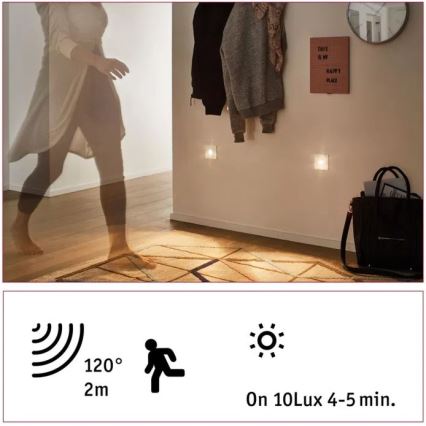 Paulmann 92923 - LED/1,1W Φωτιστικό σκάλας με αισθητήρα WAND 230V 2700K