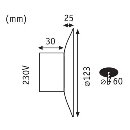 Paulmann 92926 - LED/2W Φωτιστικό σκάλας DEKORATIV 230V