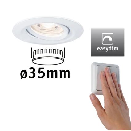 Paulmann 92970 - LED/4,2W IP23 Κρεμαστό φωτιστικό οροφής μπάνιου dimmimg COIN 230V