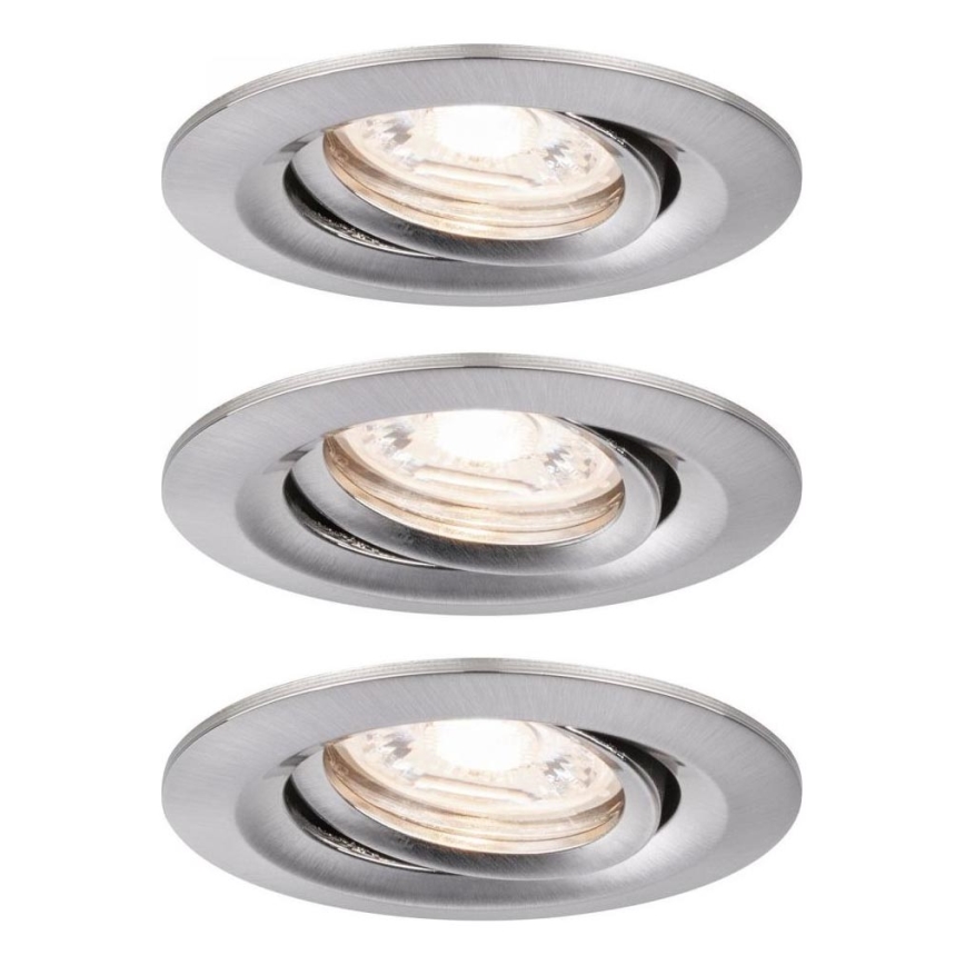 Paulmann 92973 - ΣΕΤ 3xLED/4,2W IP23 Dimmable φωτιστικό μπάνιου COIN 230V