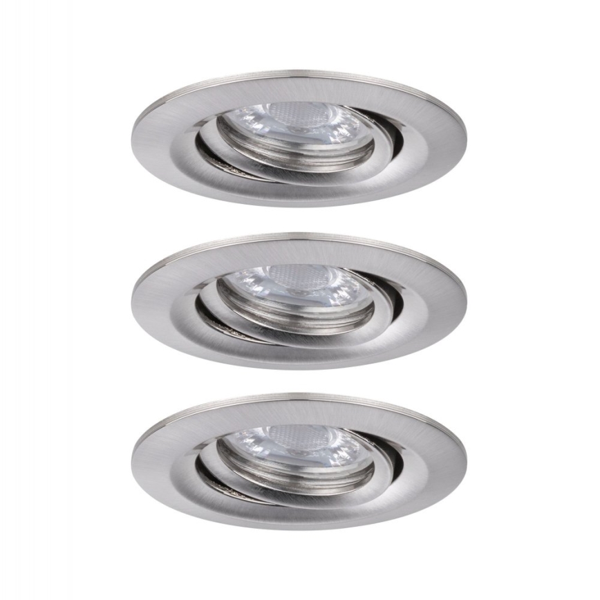 Paulmann 92973 - ΣΕΤ 3xLED/4,2W IP23 Dimmable φωτιστικό μπάνιου COIN 230V