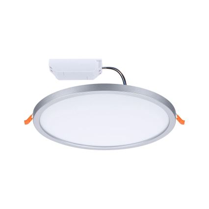 Paulmann 92992 - LED/16W IP44 Εντοιχισμένο φωτιστικό οροφής μπάνιου AREO 230V 2000/3000/4000K διάμ. 23 cm ματ χρώμιο
