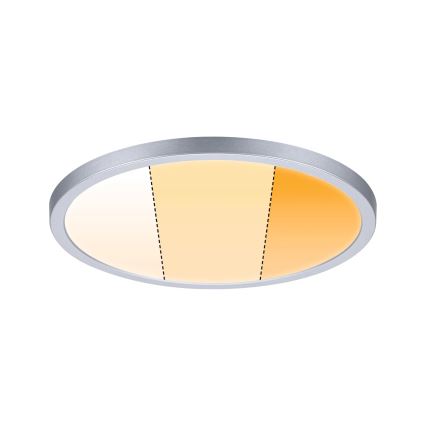 Paulmann 92992 - LED/16W IP44 Εντοιχισμένο φωτιστικό οροφής μπάνιου AREO 230V 2000/3000/4000K διάμ. 23 cm ματ χρώμιο