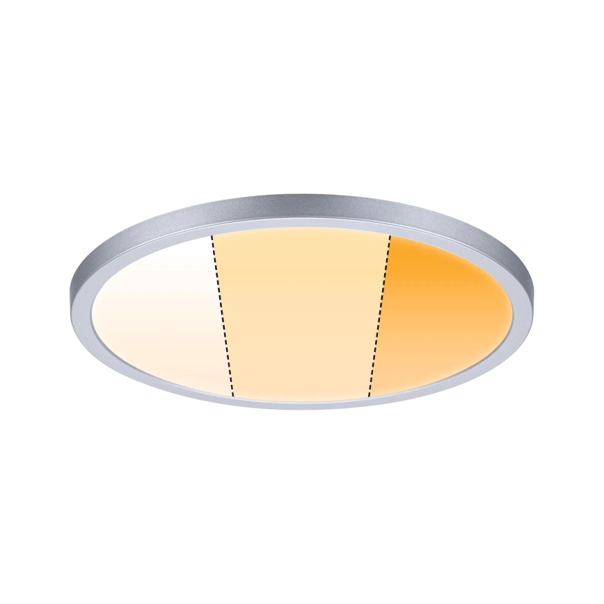 Paulmann 92992 - LED/16W IP44 Εντοιχισμένο φωτιστικό οροφής μπάνιου AREO 230V 2000/3000/4000K διάμ. 23 cm ματ χρώμιο