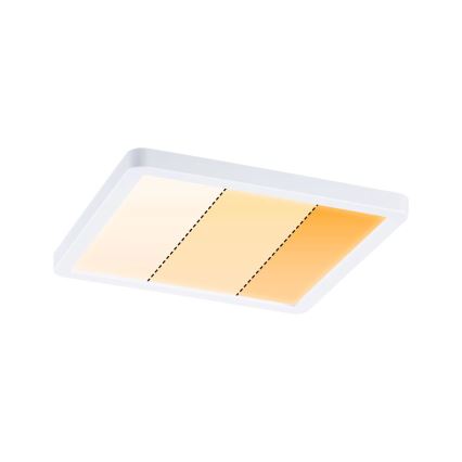 Paulmann 92993 - LED/13W IP44 Εντοιχισμένο φωτιστικό οροφής για μπάνιο AREO 230V 2000/3000/4000K 17,5x17,5 cm λευκό