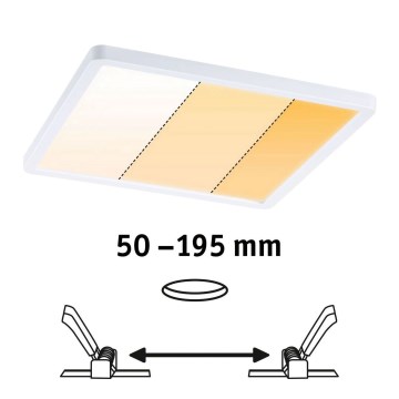 Paulmann 92994 - LED/16W IP44 Εντοιχιζόμενο φωτιστικό οροφής για μπάνιο VARIFIT 230V 2000/3000/4000K