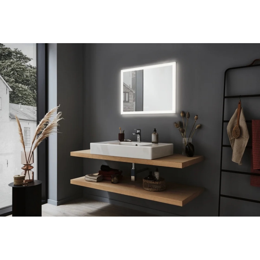 Paulmann 93013 - LED/22W IP44 Dimmable φωτιζόμενος καθρέφτης μπάνιου με οπίσθιο φωτισμό 230V  2700/4000/6500K