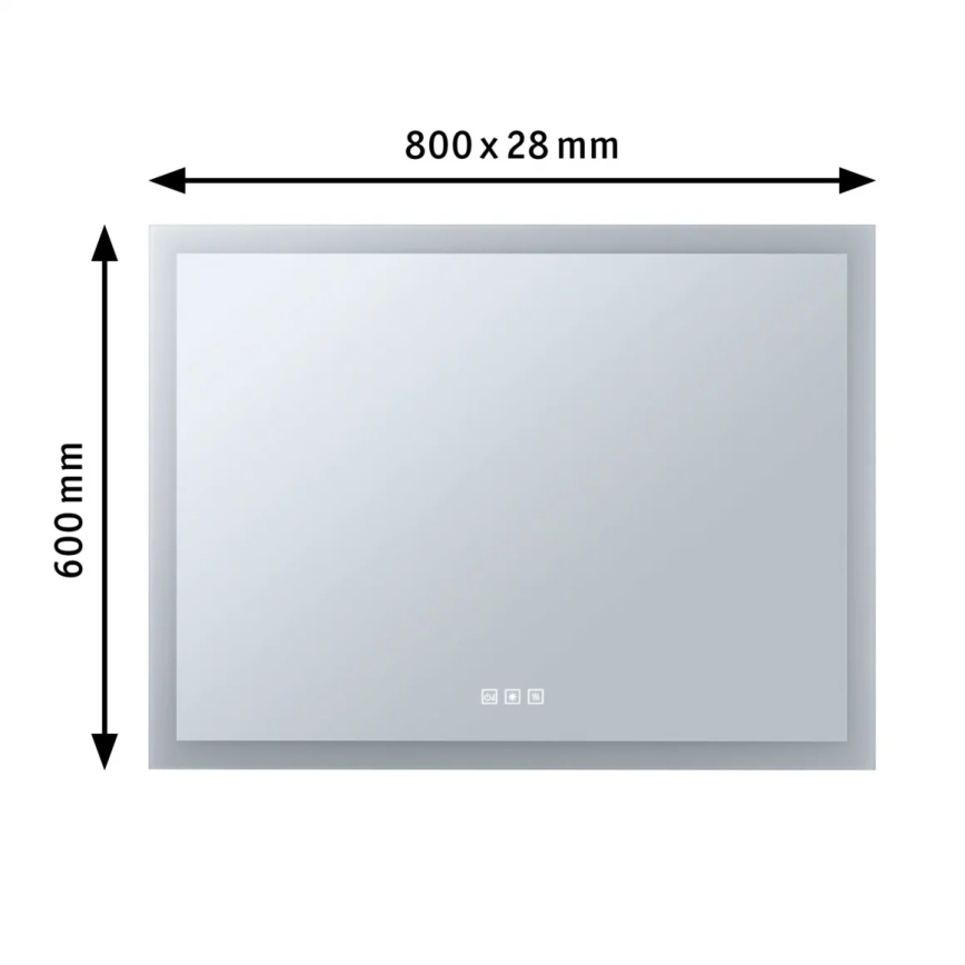 Paulmann 93013 - LED/22W IP44 Dimmable φωτιζόμενος καθρέφτης μπάνιου με οπίσθιο φωτισμό 230V  2700/4000/6500K