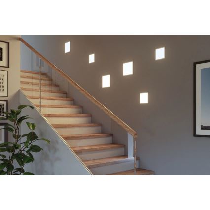 Paulmann 93059 - LED/13W IP44 Ρυθμιζόμενο χωνευτό φωτιστικό οροφής για μπάνιο AREO 230V 17,5x17,5 cm λευκό