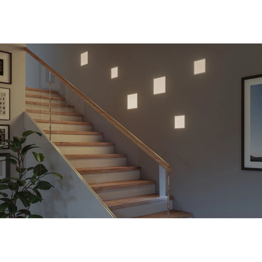 Paulmann 93059 - LED/13W IP44 Ρυθμιζόμενο χωνευτό φωτιστικό οροφής για μπάνιο AREO 230V 17,5x17,5 cm λευκό