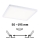 Paulmann 93060 - LED/16W IP44 Ρυθμιζόμενο εντοιχισμένο φωτιστικό μπάνιου AREO 230V 23x23 cm λευκό