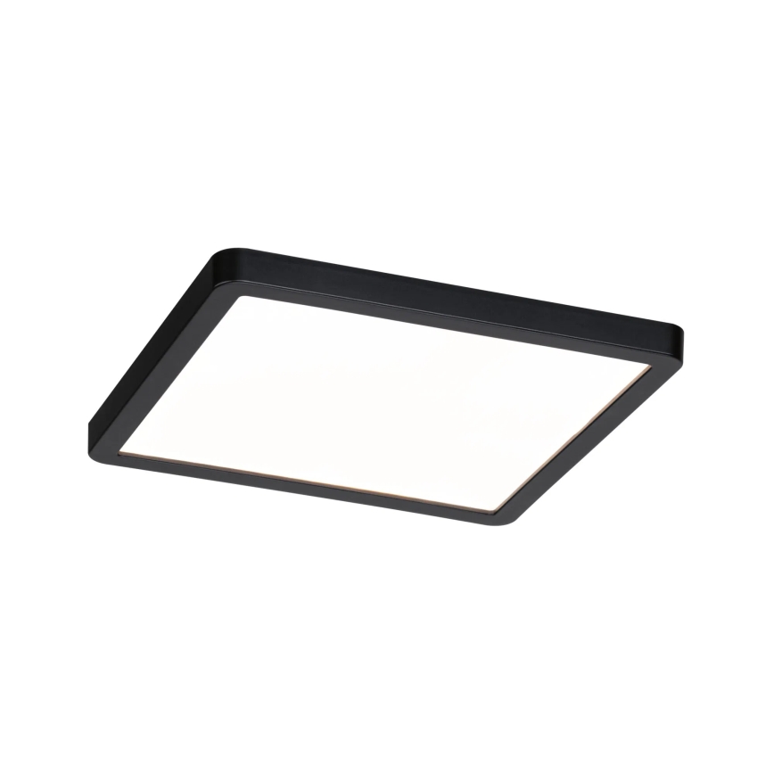 Paulmann 93101 - LED/13W IP44 χωνευτό φωτιστικό οροφής μπάνιου AREO 230V 2000/3000/4000K 17,5x17,5 cm μαύρο
