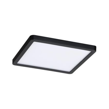 Paulmann 93101 - LED/13W IP44 χωνευτό φωτιστικό οροφής μπάνιου AREO 230V 2000/3000/4000K 17,5x17,5 cm μαύρο