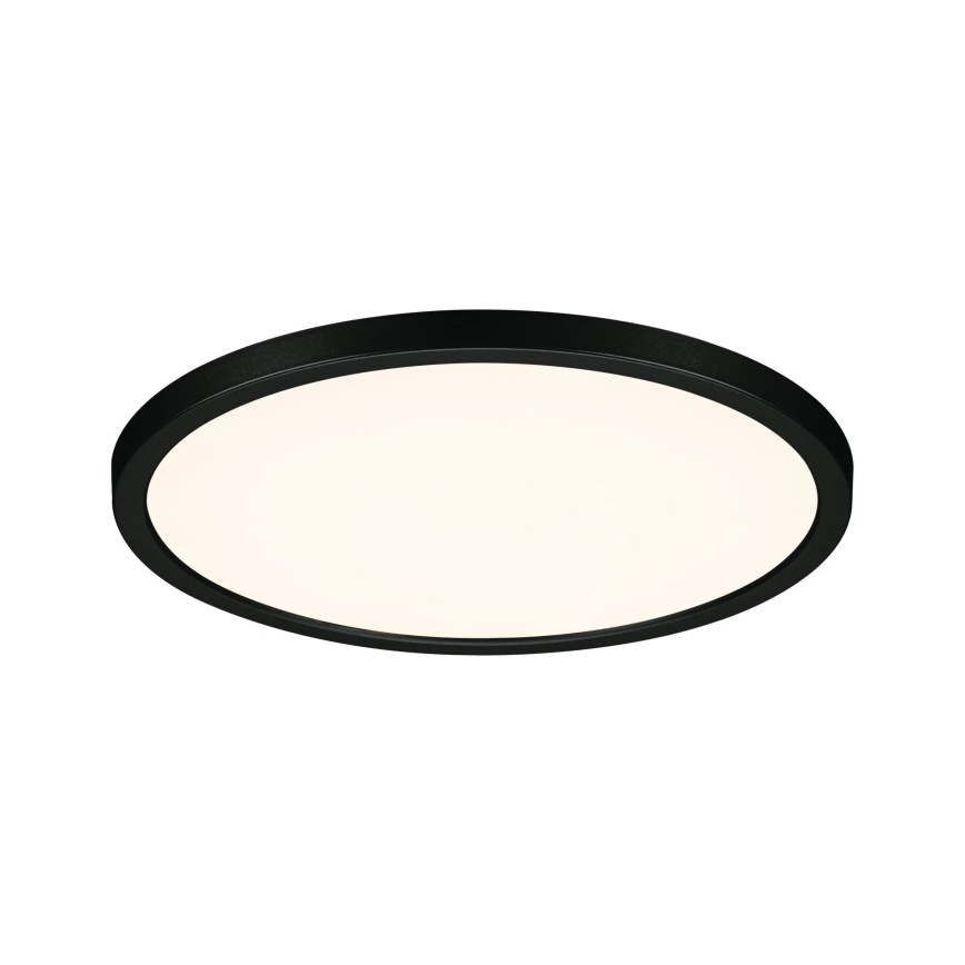 Paulmann 93102 - LED/16W IP44 Εντοιχισμένο φωτιστικό οροφής για μπάνιο AREO 230V 2000/3000/4000K Ø 23 cm μαύρο