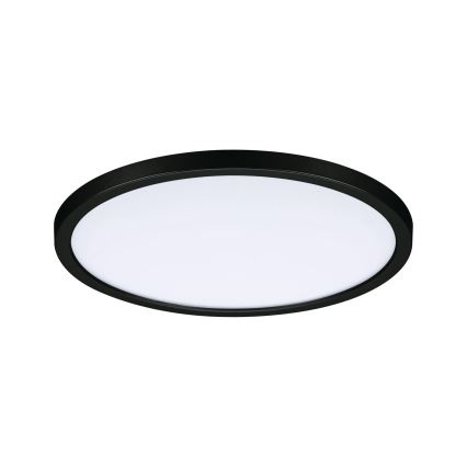Paulmann 93102 - LED/16W IP44 Εντοιχισμένο φωτιστικό οροφής για μπάνιο AREO 230V 2000/3000/4000K Ø 23 cm μαύρο