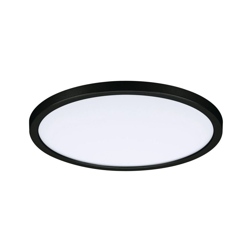 Paulmann 93102 - LED/16W IP44 Εντοιχισμένο φωτιστικό οροφής για μπάνιο AREO 230V 2000/3000/4000K Ø 23 cm μαύρο