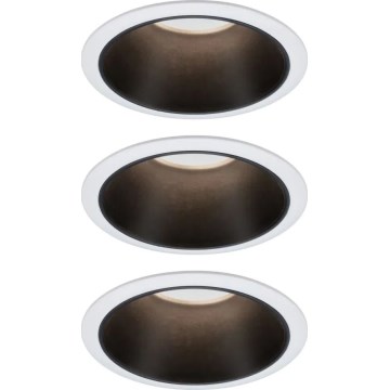 Paulmann 93402 - Σετ 3xLED/6W IP44 Ρυθμιζόμενο φωτιστικό οροφής μπάνιου COLE 230V